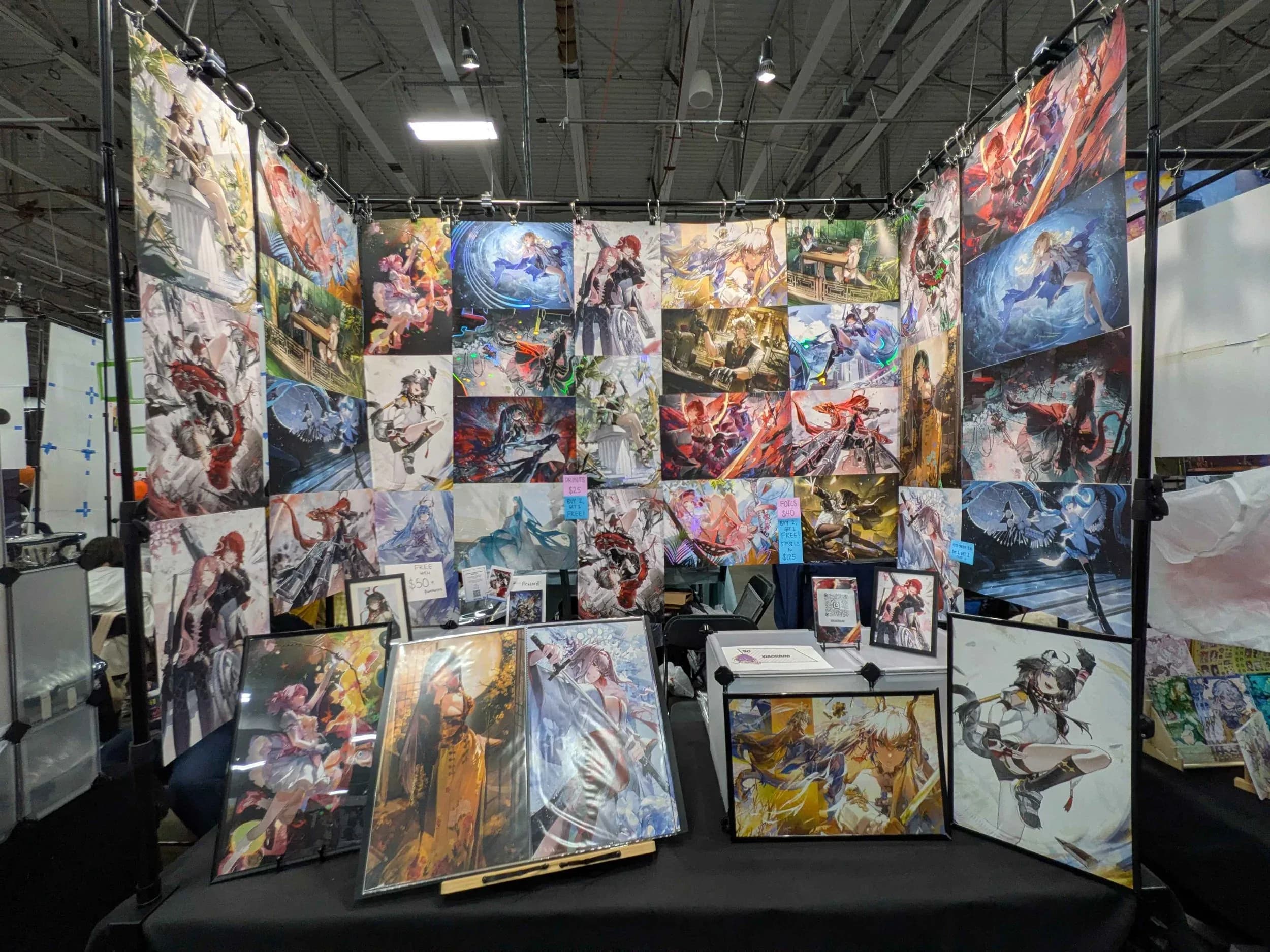 Convention booth setup